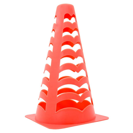 Vidaxx pions de football 6 pcs empilables 13x13x22,5 cm orange