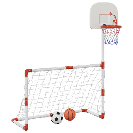 Vidaxx ensemble de football et de basket-ball pour enfants avec ballons 98x50x70 cm