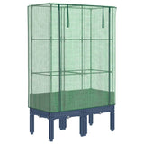 VidaXL jardinière surélevée avec couverture de serre 80x40x140 cm aspect rotin
