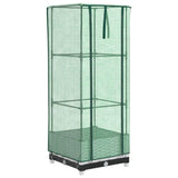 Vidaxx jardinière surélevée avec couverture de serre 40x40x123 cm aspect rotin