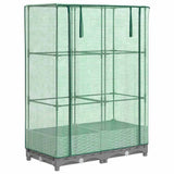 Vidaxx jardinière surélevée avec couverture de serre 80x40x123 cm aspect rotin