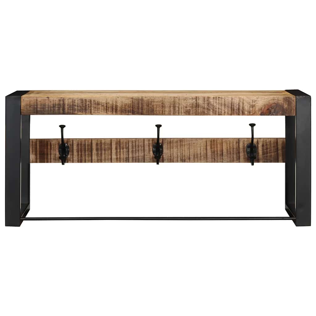 Vidaxx portemanteau 80x35x35 cm bois de manguier massif brut