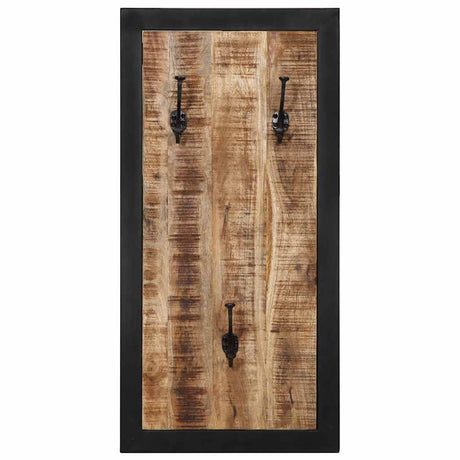 Vidaxx portemanteau 40x2x80 cm bois de manguier massif brut