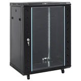 Vidaxxl armoire réseau 15u 19 ip20 53x40x80 cm noir