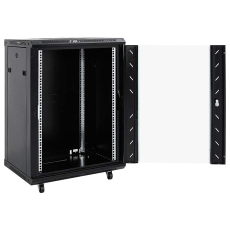 Vidaxxl armoire réseau 15u 19 ip20 53x40x80 cm noir