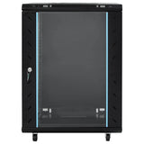 Vidaxxl armoire réseau 15u 19 ip20 53x40x80 cm noir