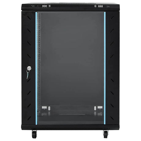 Vidaxxl armoire réseau 15u 19 ip20 53x40x80 cm noir