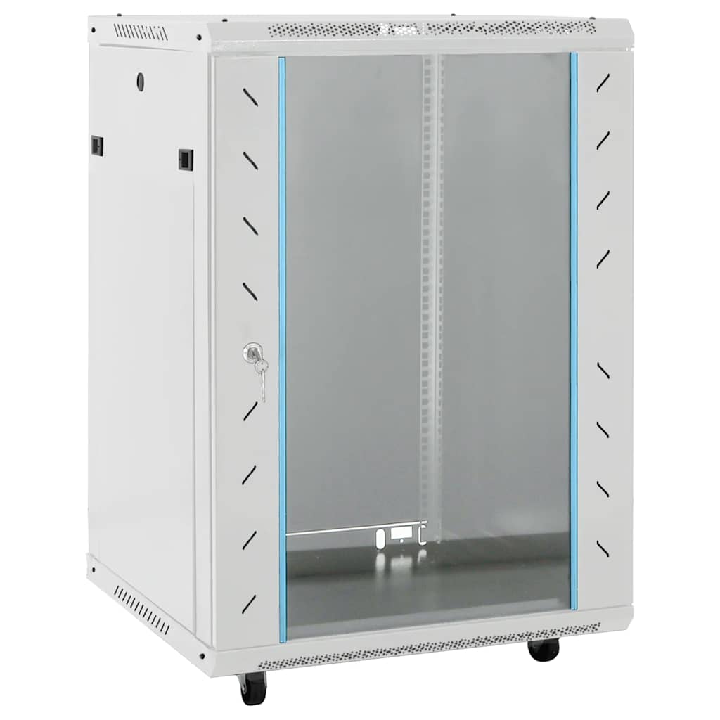 Vidaxxl armoire réseau 15u 19 ip20 53x40x80 cm gris