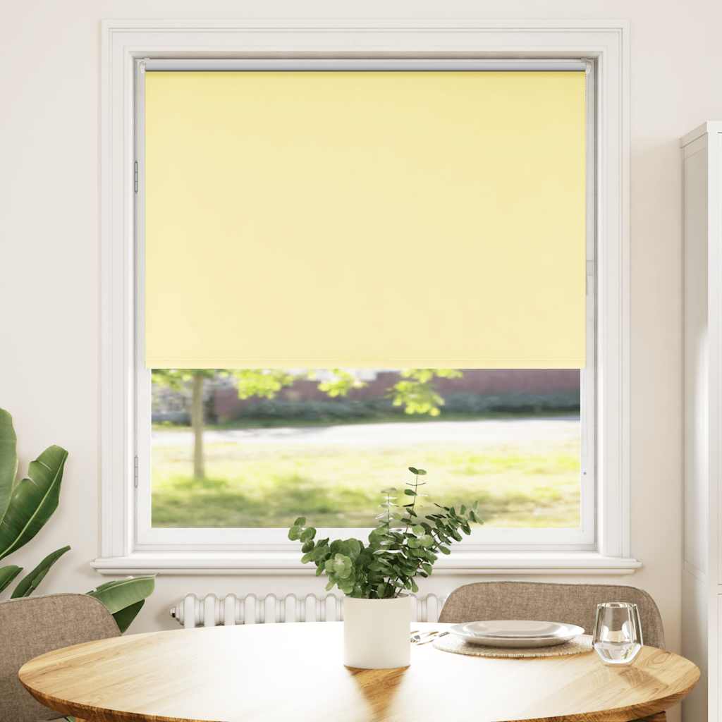 VidaXL store enrouleur 95x175 cm tissu jaune occultant largeur 90,7 cm
