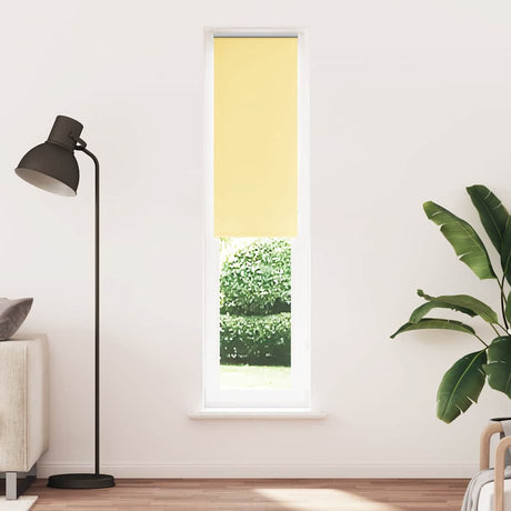 VidaXL store enrouleur 40x230 cm tissu occultant jaune largeur 35,7 cm
