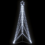 Vidaxxl Sapin de Noël LED 363 LED blanc froid 182 cm