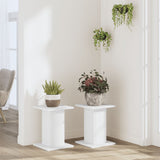 VidaXL supports pour plantes 2 pcs 30x30x40 cm bois d'ingénierie blanc
