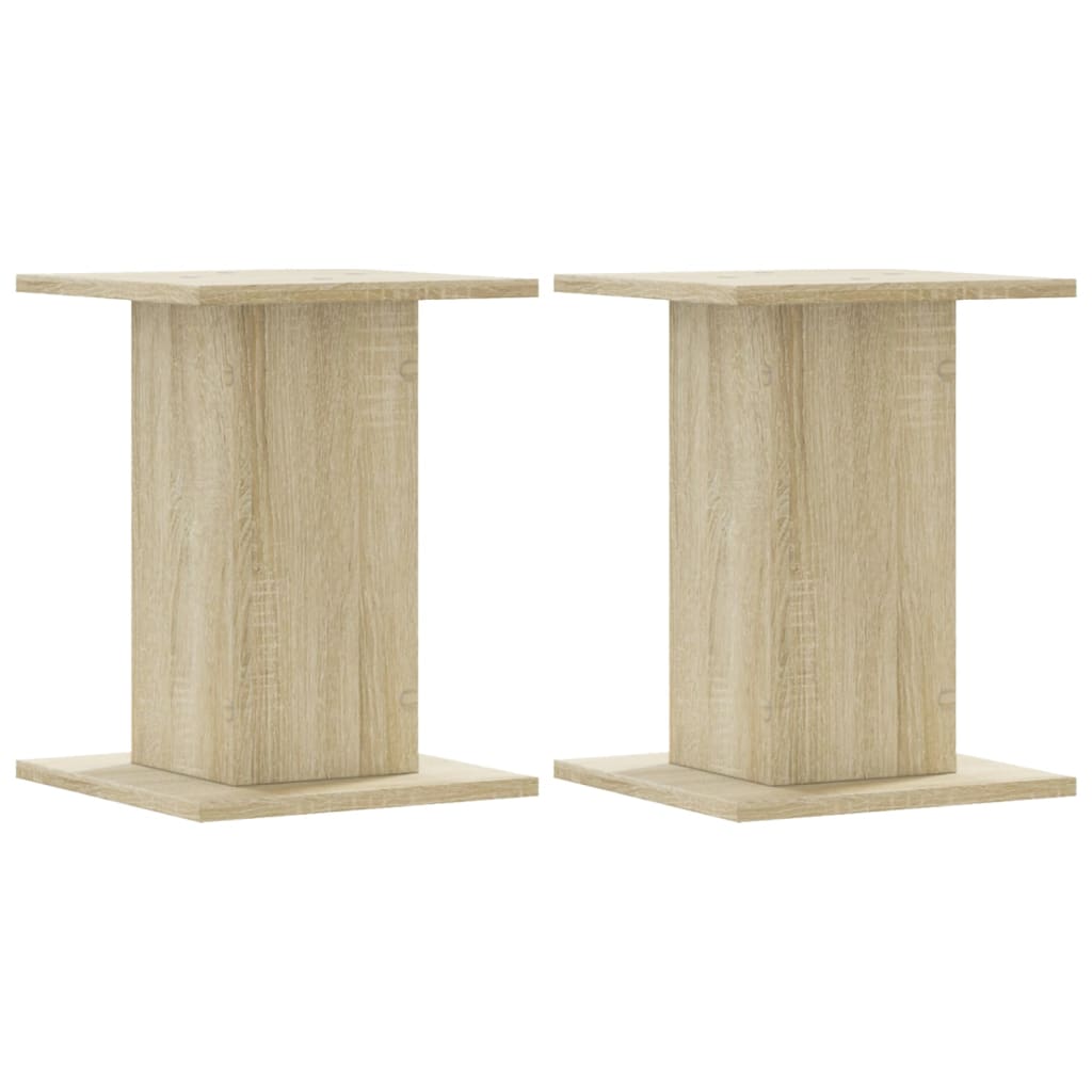 VidaXL Supports pour plantes 2 pcs 30x30x40 cm bois d'ingénierie chêne sonoma