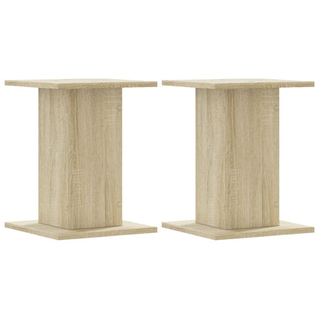 VidaXL Supports pour plantes 2 pcs 30x30x40 cm bois d'ingénierie chêne sonoma