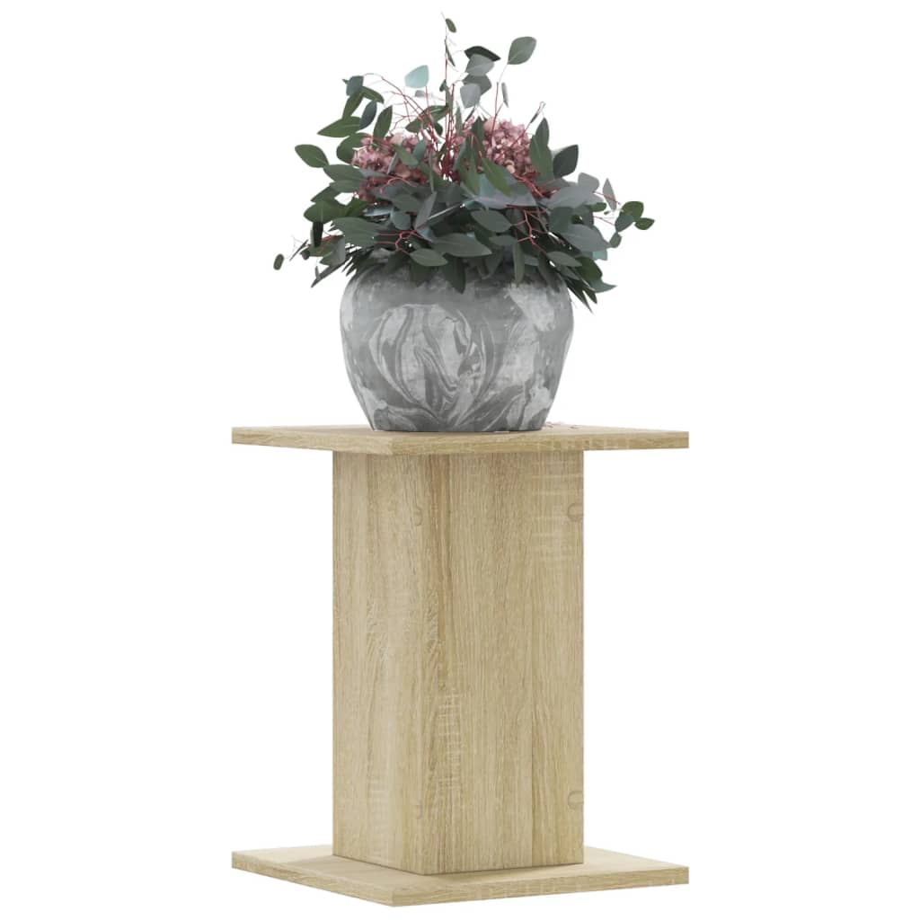 VidaXL Supports pour plantes 2 pcs 30x30x40 cm bois d'ingénierie chêne sonoma