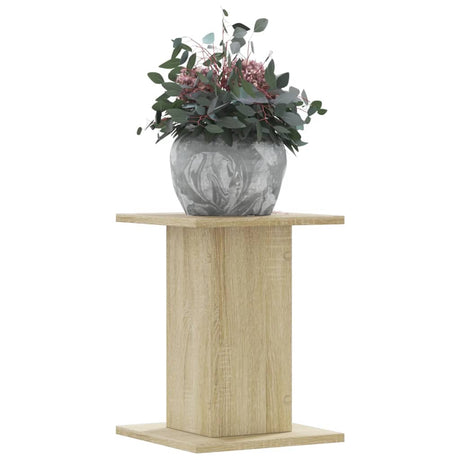 VidaXL Supports pour plantes 2 pcs 30x30x40 cm bois d'ingénierie chêne sonoma