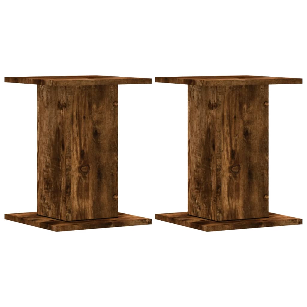 Vidaxx supports pour plantes 2 pcs 30x30x40 cm bois traité chêne fumé