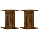 Vidaxx supports pour plantes 2 pcs 30x30x40 cm bois traité chêne fumé
