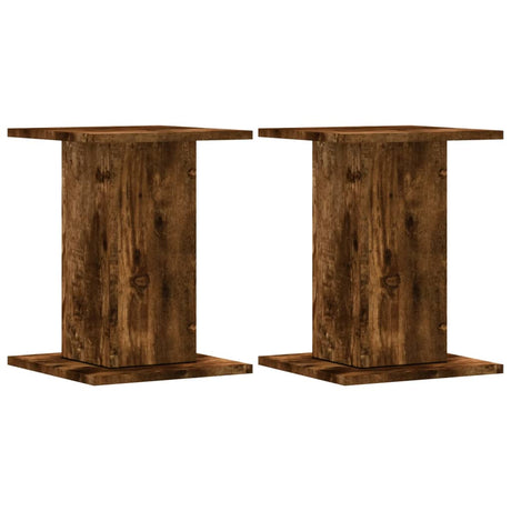 Vidaxx supports pour plantes 2 pcs 30x30x40 cm bois traité chêne fumé