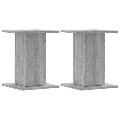 VidaXL supports pour plantes 2 pcs 30x30x40 cm bois d'ingénierie gris sonoma