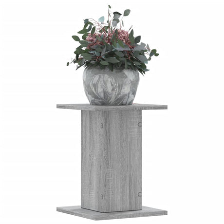 VidaXL supports pour plantes 2 pcs 30x30x40 cm bois d'ingénierie gris sonoma