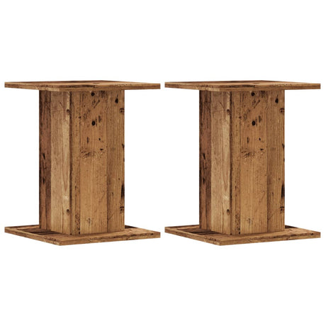 Vidaxx supports pour plantes 2 pcs 30x30x40 cm bois traité, couleur bois ancien