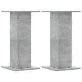 Vidaxx supports pour plantes 2 pcs 30x30x60 cm bois d'ingénierie béton gris