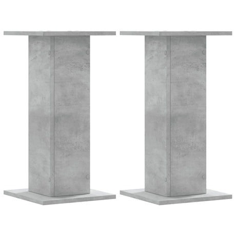 Vidaxx supports pour plantes 2 pcs 30x30x60 cm bois d'ingénierie béton gris