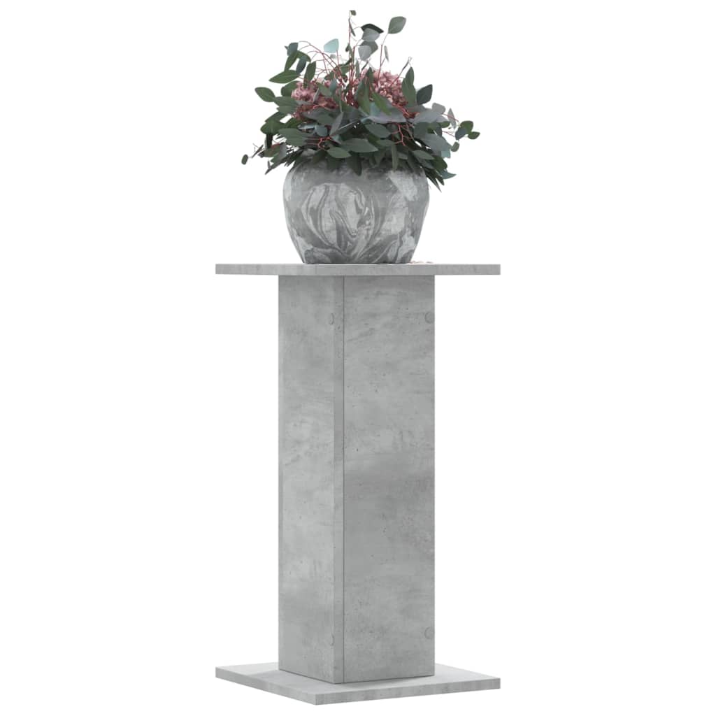 Vidaxx supports pour plantes 2 pcs 30x30x60 cm bois d'ingénierie béton gris