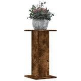 VidaXL Supports pour plantes 2 pcs 30x30x60 cm bois traité chêne fumé