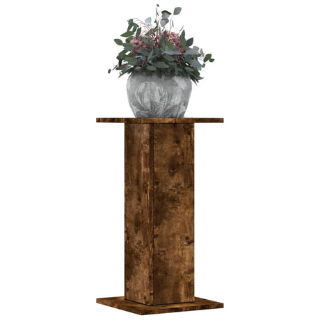 VidaXL Supports pour plantes 2 pcs 30x30x60 cm bois traité chêne fumé