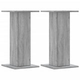 VidaXL supports pour plantes 2 pcs 30x30x60 cm bois d'ingénierie gris sonoma