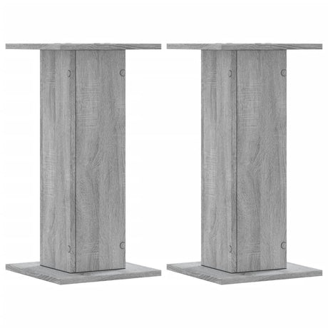 VidaXL supports pour plantes 2 pcs 30x30x60 cm bois d'ingénierie gris sonoma