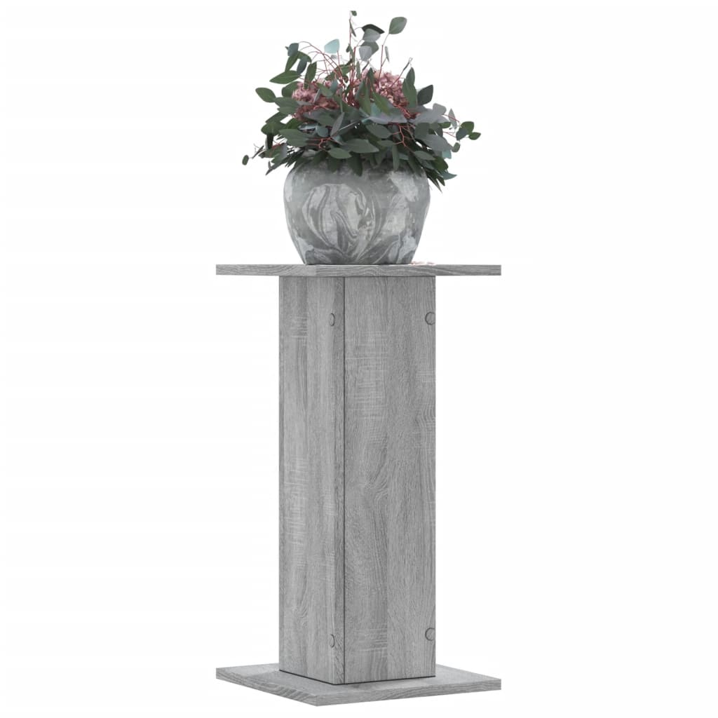 VidaXL supports pour plantes 2 pcs 30x30x60 cm bois d'ingénierie gris sonoma