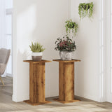 Vidaxx porte-plantes 2 pcs 30x30x60 cm bois chêne artisanal