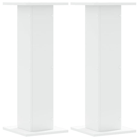 Vidaxx supports pour plantes 2 pcs 30x30x80 cm bois d'ingénierie blanc