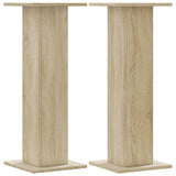 VidaXL supports pour plantes 2 pcs 30x30x80 cm bois d'ingénierie chêne sonoma