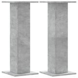 Vidaxx supports pour plantes 2 pcs 30x30x80 cm bois d'ingénierie béton gris
