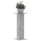 Vidaxx supports pour plantes 2 pcs 30x30x80 cm bois d'ingénierie béton gris