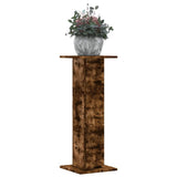 VidaXL Supports pour plantes 2 pcs 30x30x80 cm bois traité chêne fumé