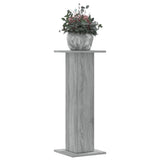 Vidaxxl supports pour plantes 2 pcs 30x30x80 cm bois d'ingénierie gris sonoma