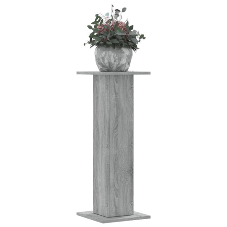 Vidaxxl supports pour plantes 2 pcs 30x30x80 cm bois d'ingénierie gris sonoma