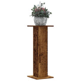 VidaXL Supports pour plantes 2 pcs 30x30x80 cm bois traité, couleur bois ancien