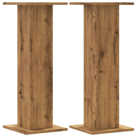 Vidaxx porte-plantes 2 pcs 30x30x80 cm bois chêne artisanal