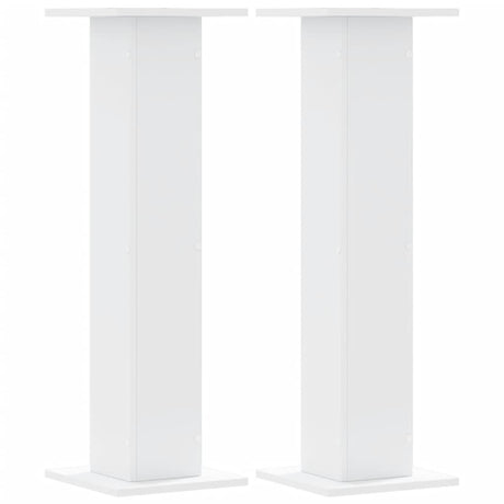 Vidaxx supports pour plantes 2 pcs 30x30x95 cm bois d'ingénierie blanc