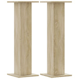 Vidaxx supports pour plantes 2 pcs 30x30x95 cm bois d'ingénierie chêne sonoma