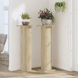 Vidaxx supports pour plantes 2 pcs 30x30x95 cm bois d'ingénierie chêne sonoma