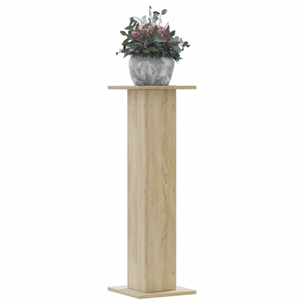 Vidaxx supports pour plantes 2 pcs 30x30x95 cm bois d'ingénierie chêne sonoma