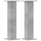 Vidaxx supports pour plantes 2 pcs 30x30x95 cm bois d'ingénierie béton gris