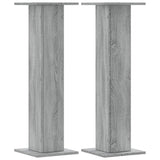 VidaXL Planting stands 2 pcs 30x30x95 cm Processed Wood Gray Sonoma